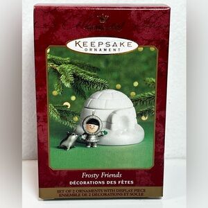 FROSTY FRIENDS Hallmark Keepsake  Vintage Ornament‎ 2000 Three Pieces